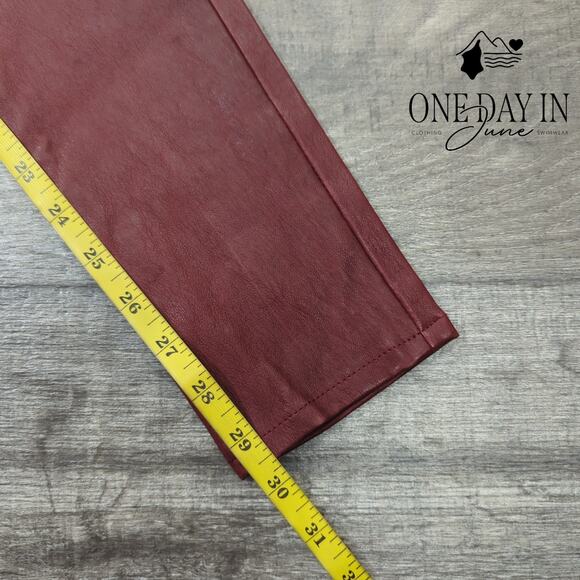 Adriano Goldschmied The Farrah Skinny Faux Leather Skinny Jeans Size 27 (4) - Picture 5 of 6